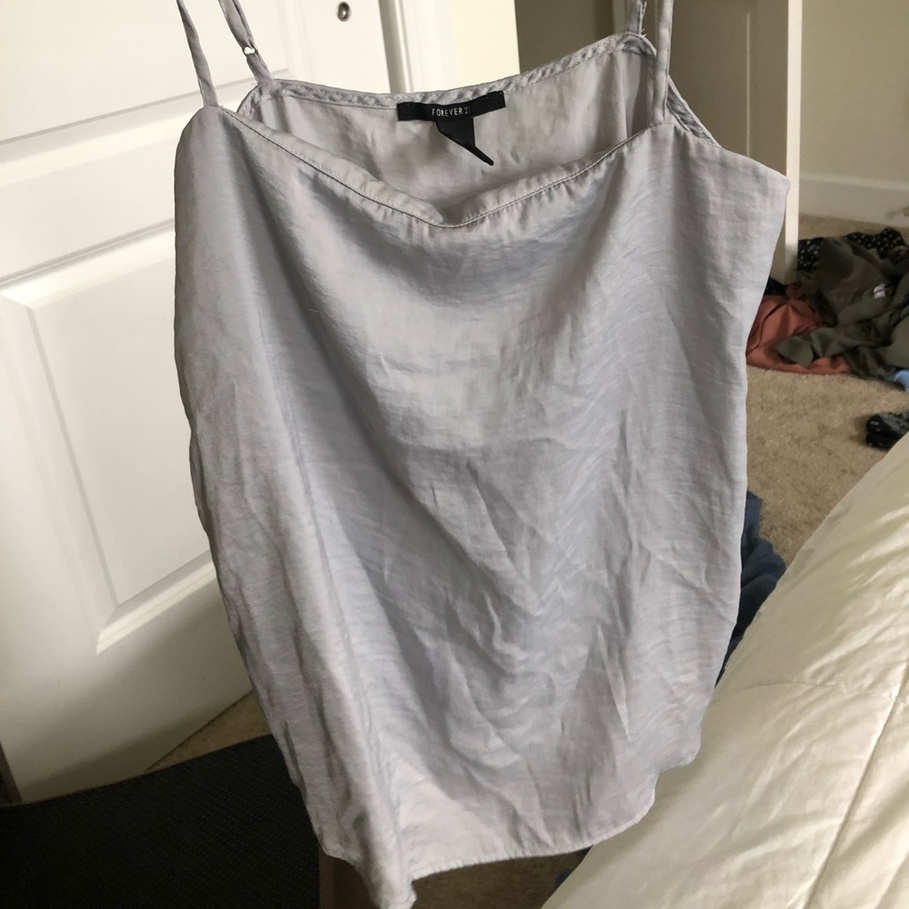 F21 Light blue tank top